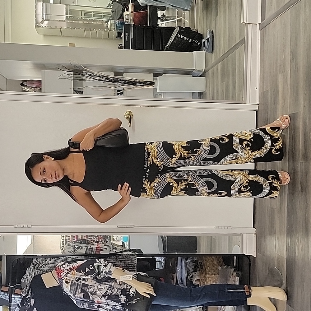 Patterned PALAZZO PANTS
